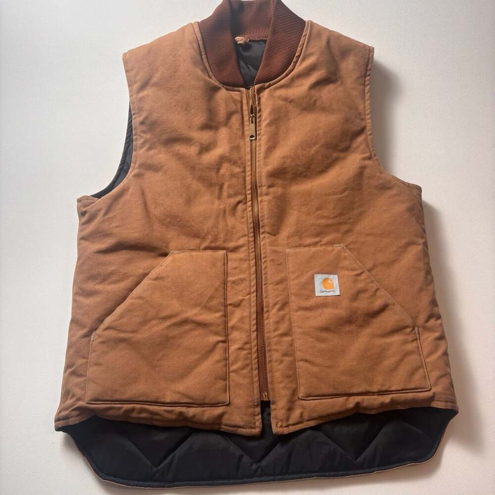 Vintage Carhartt VQ196 Brown Vest Extra Large Tall